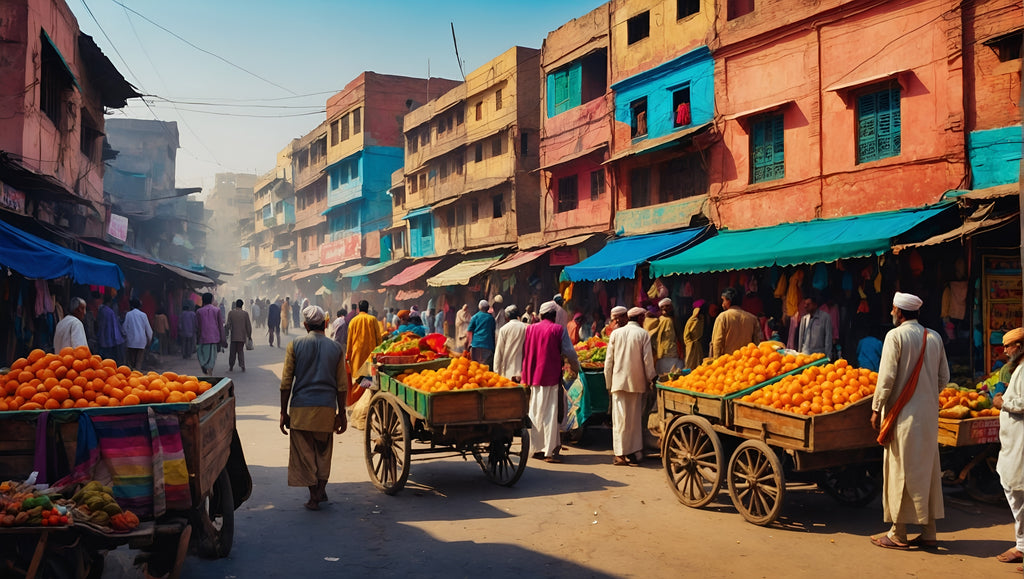 Colorful Cairo Bazaar Cross Stitch Pattern PDF | Egyptian Street Market Embroidery Design | Full Counted Cross Stitch Chart | Travel Wall Art |